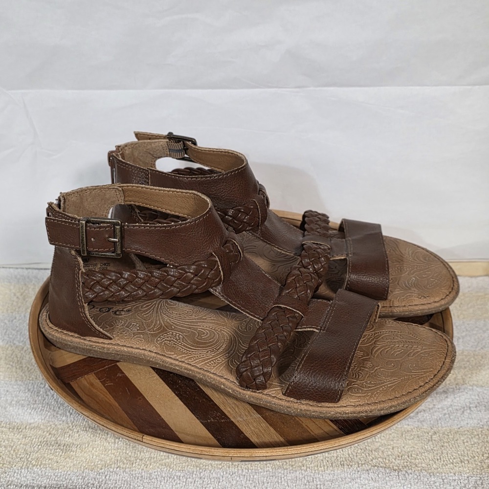 B.O.C by Born Women's Melinda Gladiator Sandal size 10 Brown Stappy - Picture 4 of 16